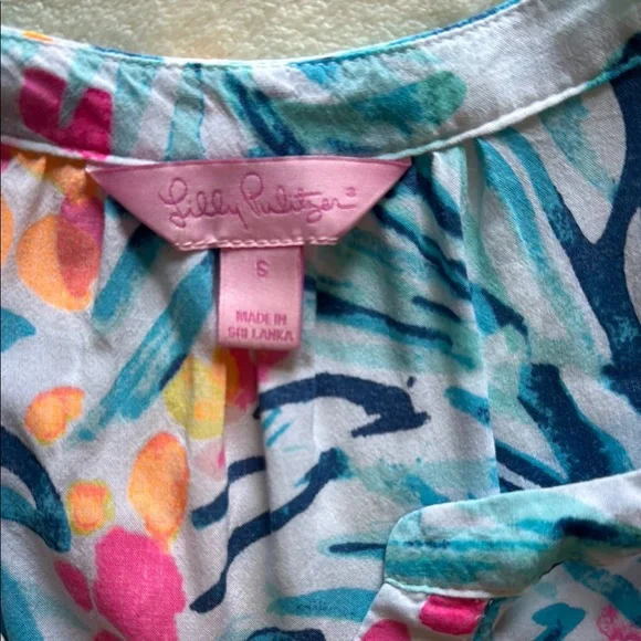 Lilly Pulitzer - Stacey Top - Serene Blue Tippy - Picture 2 of 5